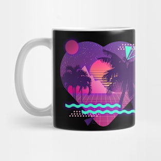 Synthwave Heart Mug